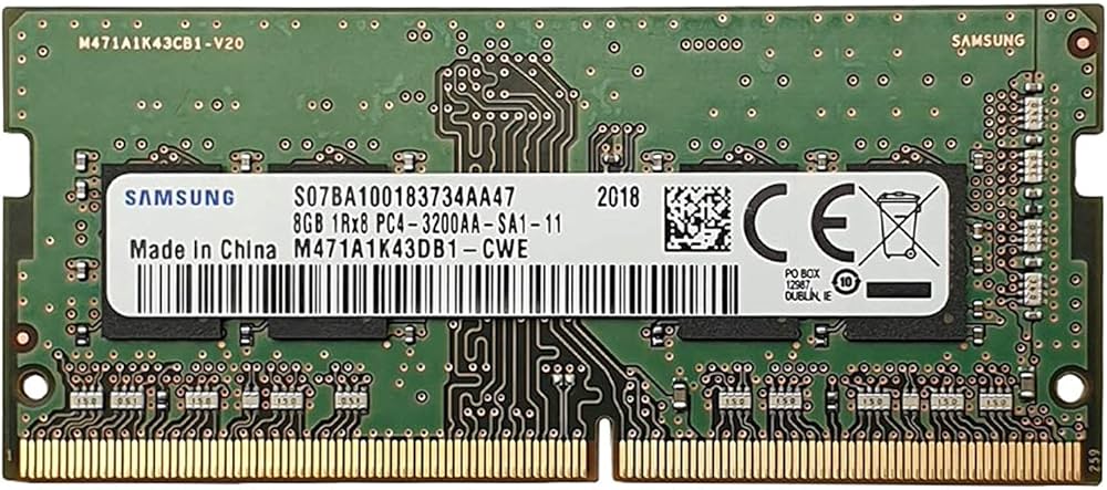 SAMSUNG 8 GB DDR4 3200 MHz PC4-25600 1.2 V 1RX8 260-Pin SODIMM