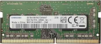 Samsung 8GB DDR4 3200MHz PC4-25600 (PC4-3200AA) CL22 SODIMM 1Rx8