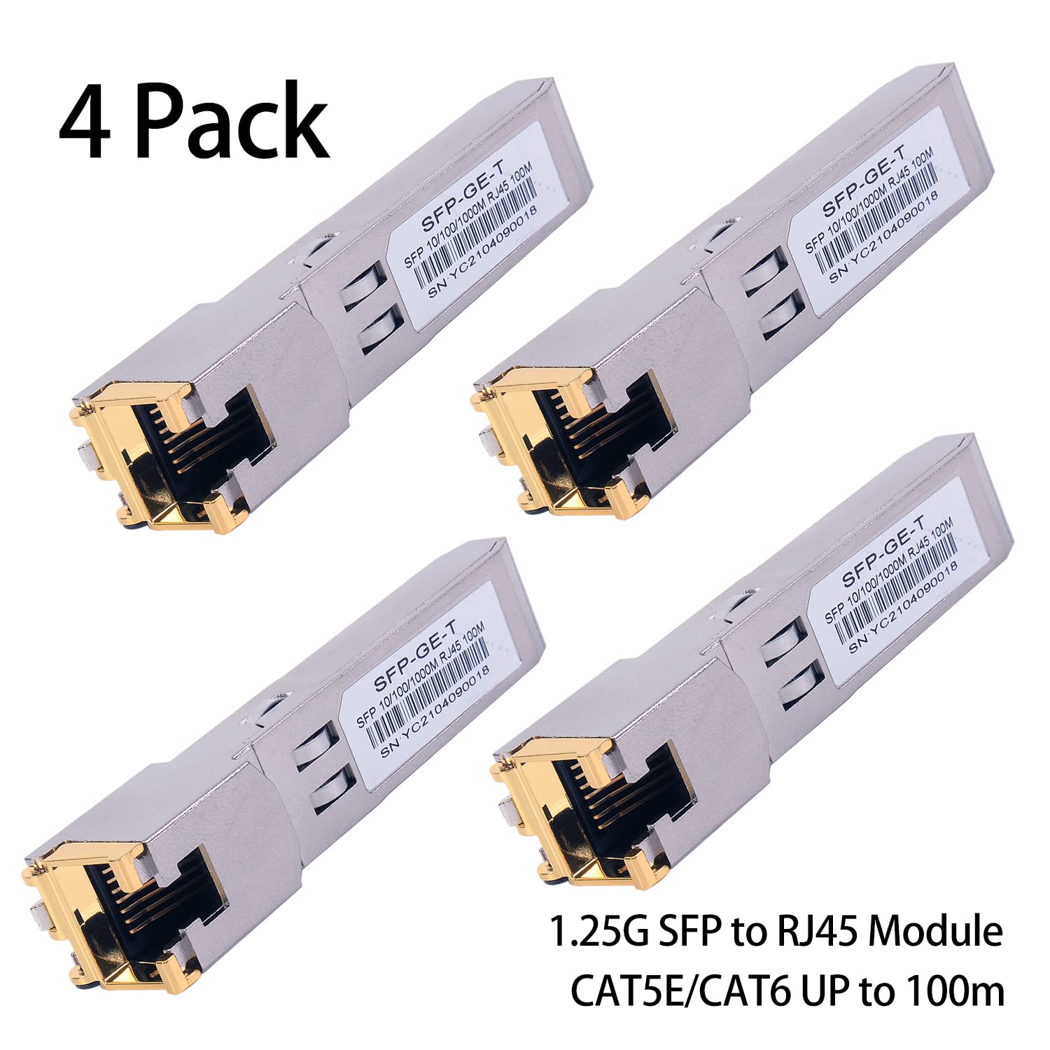 Amazon.com: 4PCS 1000BASE-T Gigabit SFP to RJ45 Copper Ethernet