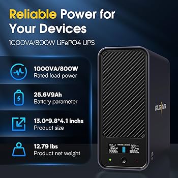 Amazon.co.jp: GOLDENMATE 無停電電源装置 UPS 1000VA Pro/800W リン酸