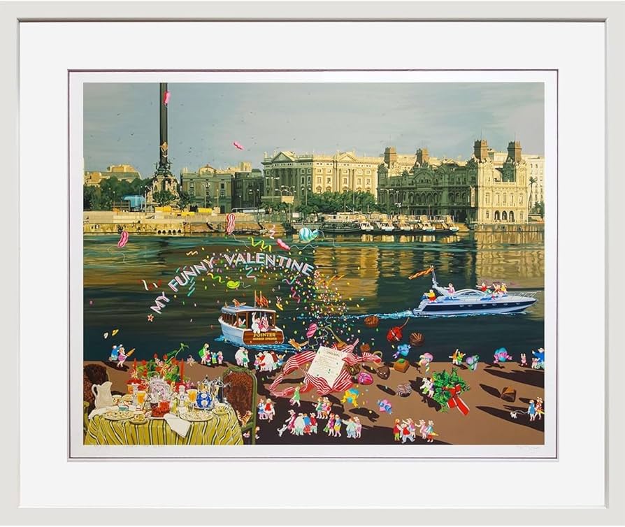 Amazon.co.jp: ヒロ ヤマガタ 「マイ ファニー バレンタイン」 版画