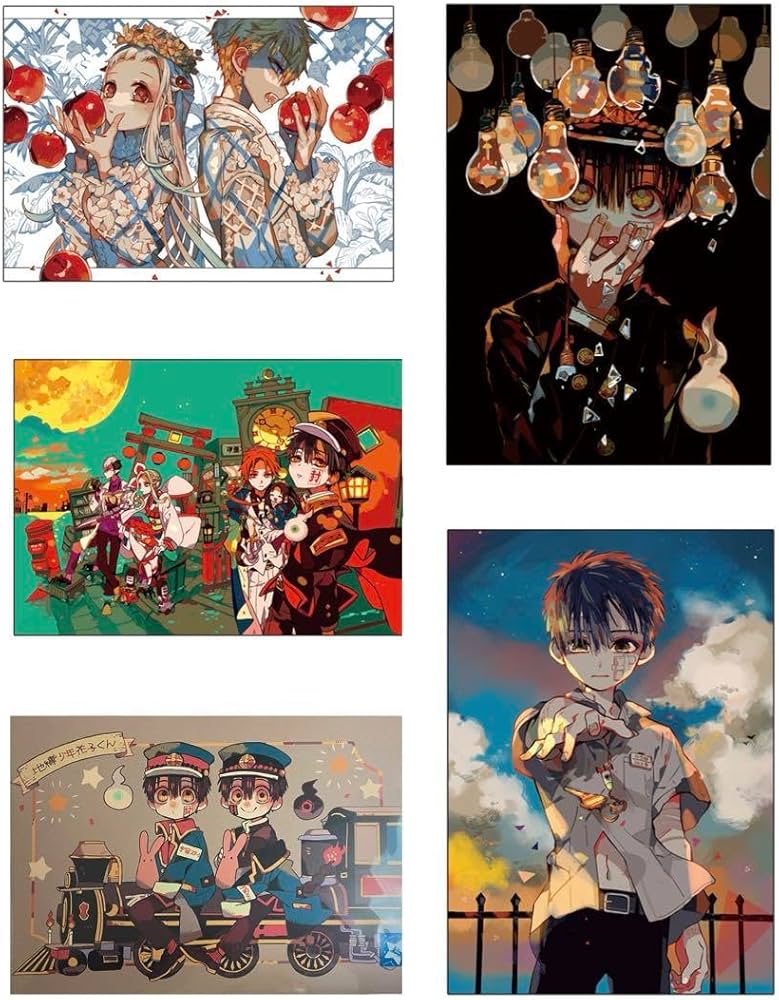 Amazon.co.jp: 地縛少年花子くん ミュージアム 原画シート 5点 : おもちゃ