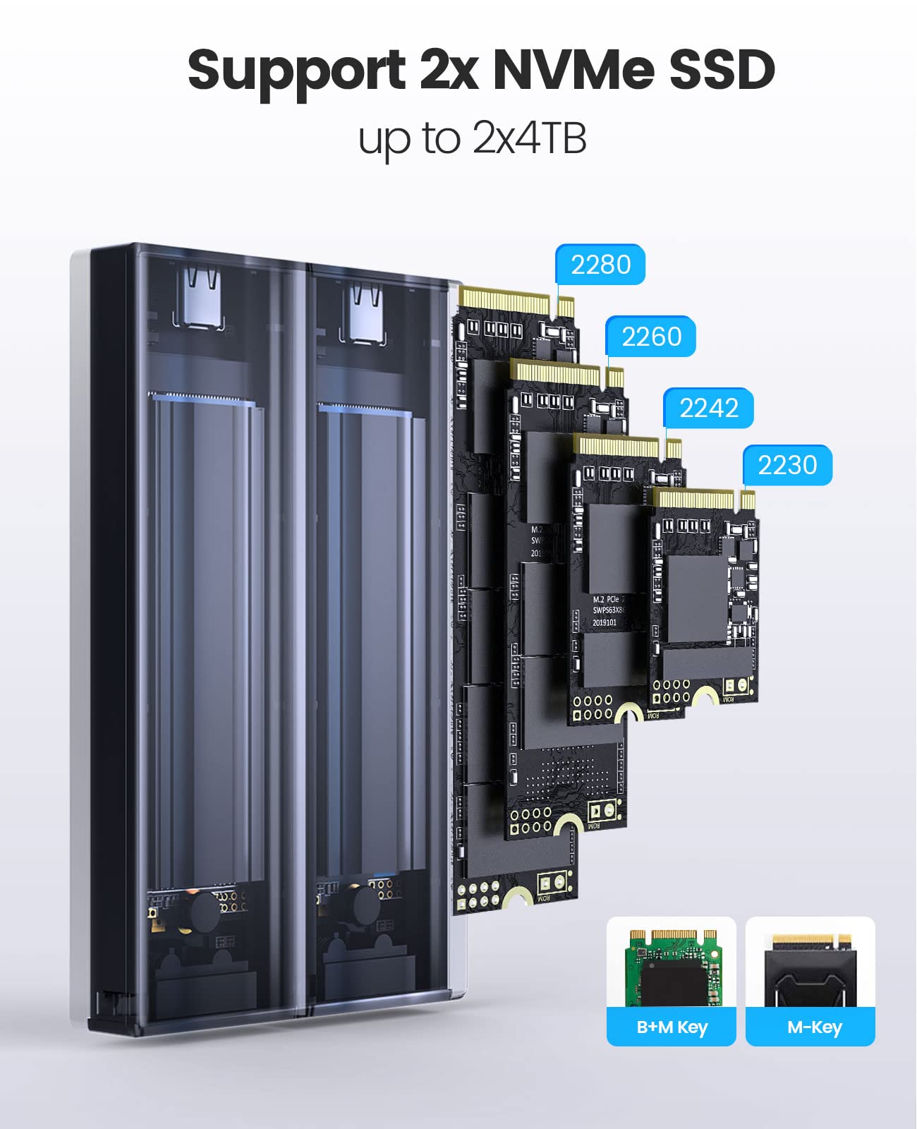 Amazon.co.jp: ORICO M.2 SSD 外付けケース NVME ケース SSD ケース M