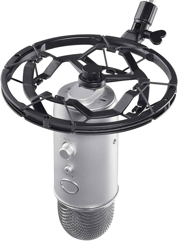 Amazon | SUNMON ショックマウント ブルー Yeti Pro マイク用