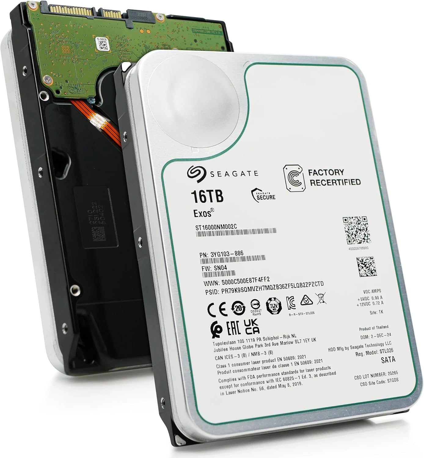 Amazon.com: Seagate Exos X16 ST16000NM002C 16TB 7.2K RPM SATA 6Gb