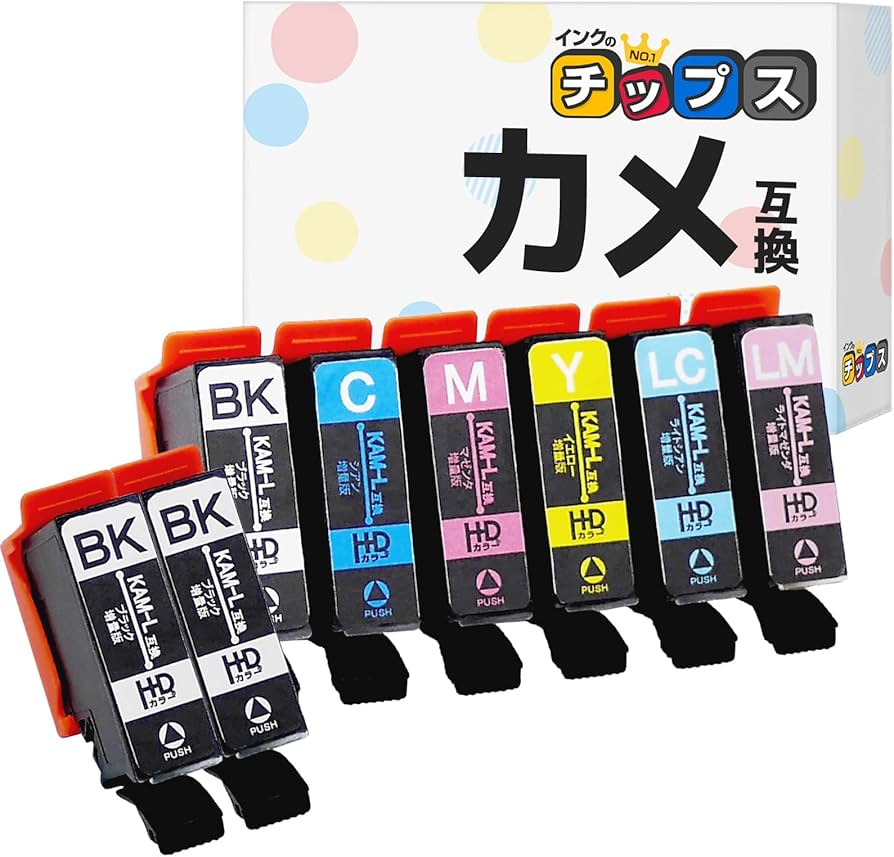 Amazon.co.jp: 【増量版】 インクのチップス エプソン用 KAM(カメ