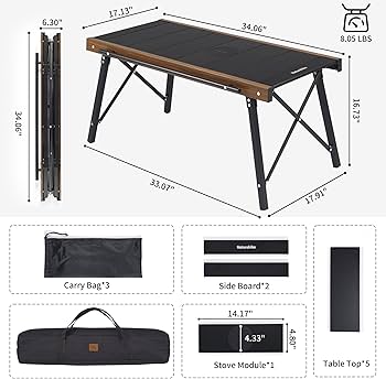 Amazon.com: Naturehike Folding IGT Camping Table, Portable IGT