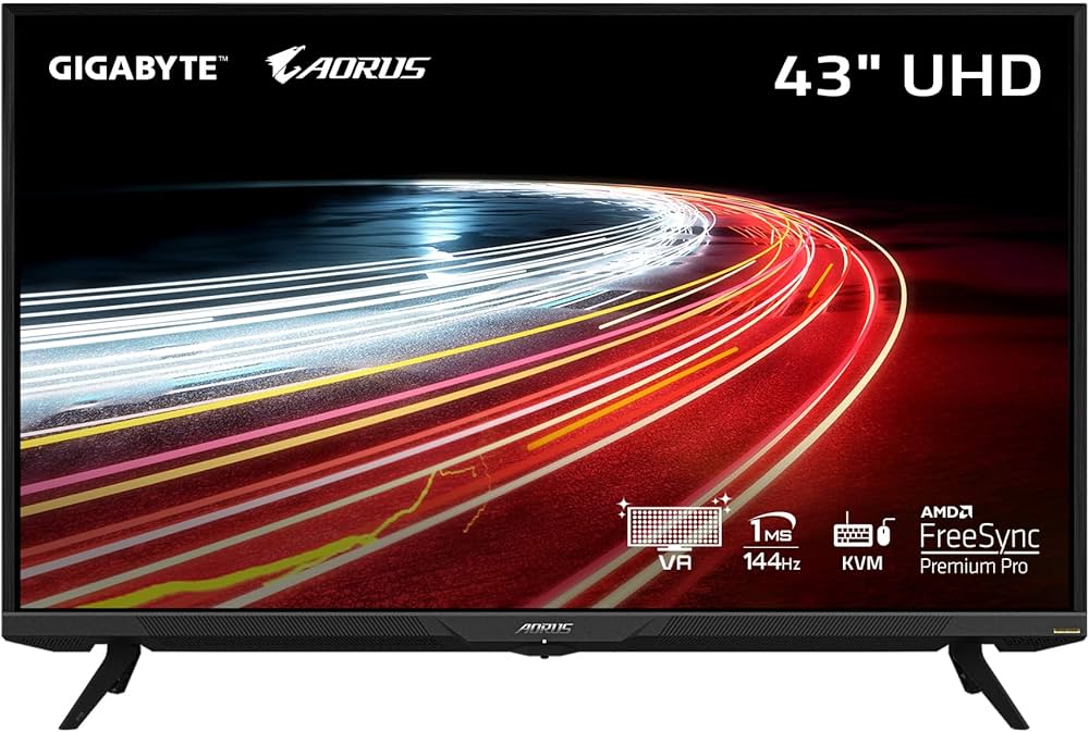 Amazon.co.jp: GIGABYTE AORUS FV43U 43インチ 144Hz 2160p HBR3