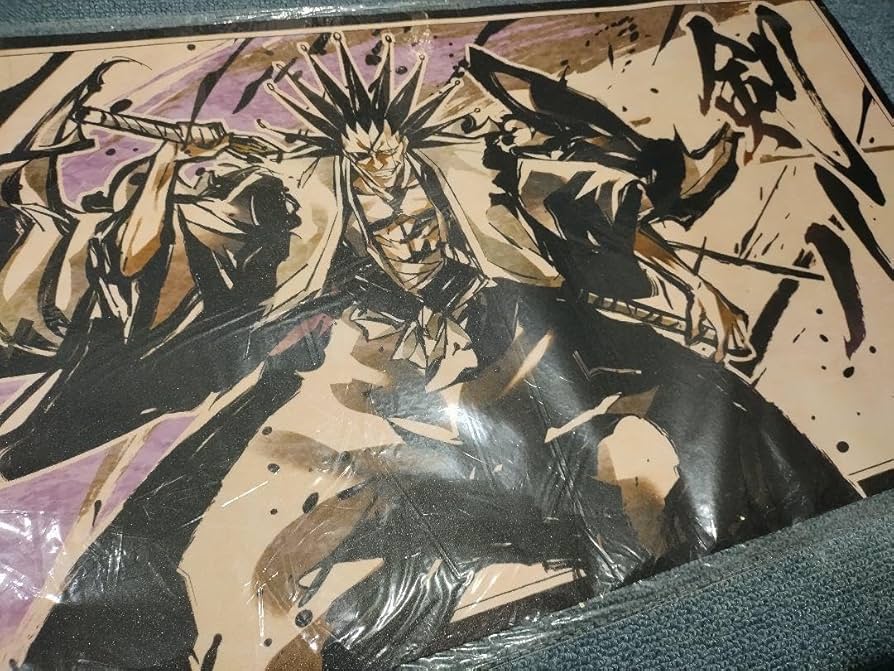 Amazon.co.jp: 更木剣八 BLEACH ブリーチ 墨絵風 プレイマット プレマ