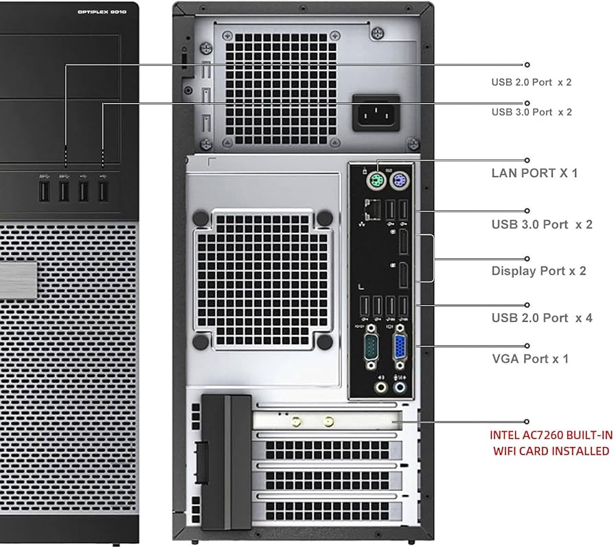 Amazon.com: Dell OptiPlex 9010 Tower Computers PC and 24 Inch