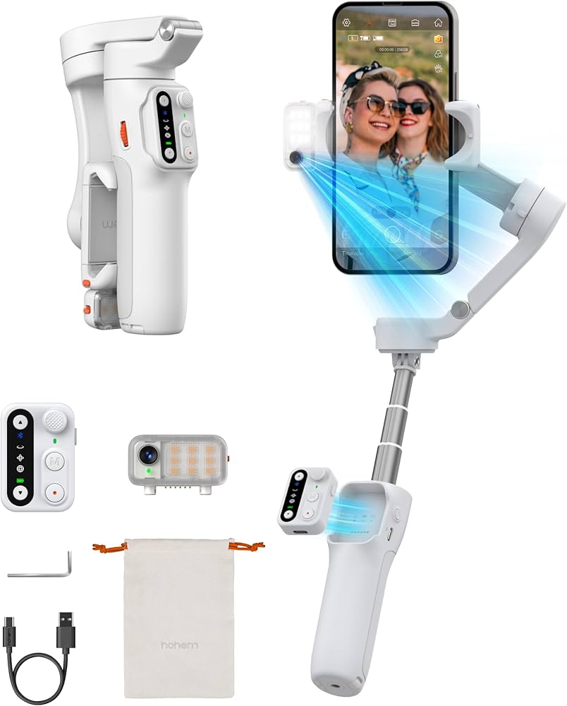 Amazon.com: Hohem iSteady V3 Phone Gimbal Stabilizer, Magnetic AI
