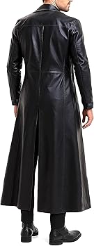 SpazeUp Vintage Gaming Trench Coat Men - Halloween Cosplay