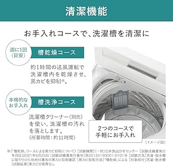 Amazon | パナソニック 全自動洗濯機 6kg ニュアンスベージュ NA