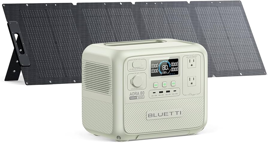 Amazon.co.jp: BLUETTI ポータブル電源 ソーラーパネルセット AORA 80