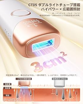 Amazon | YUNDOO 脱毛器 VIO対応【2025年新モデル・1台3役（HR/SC/RA