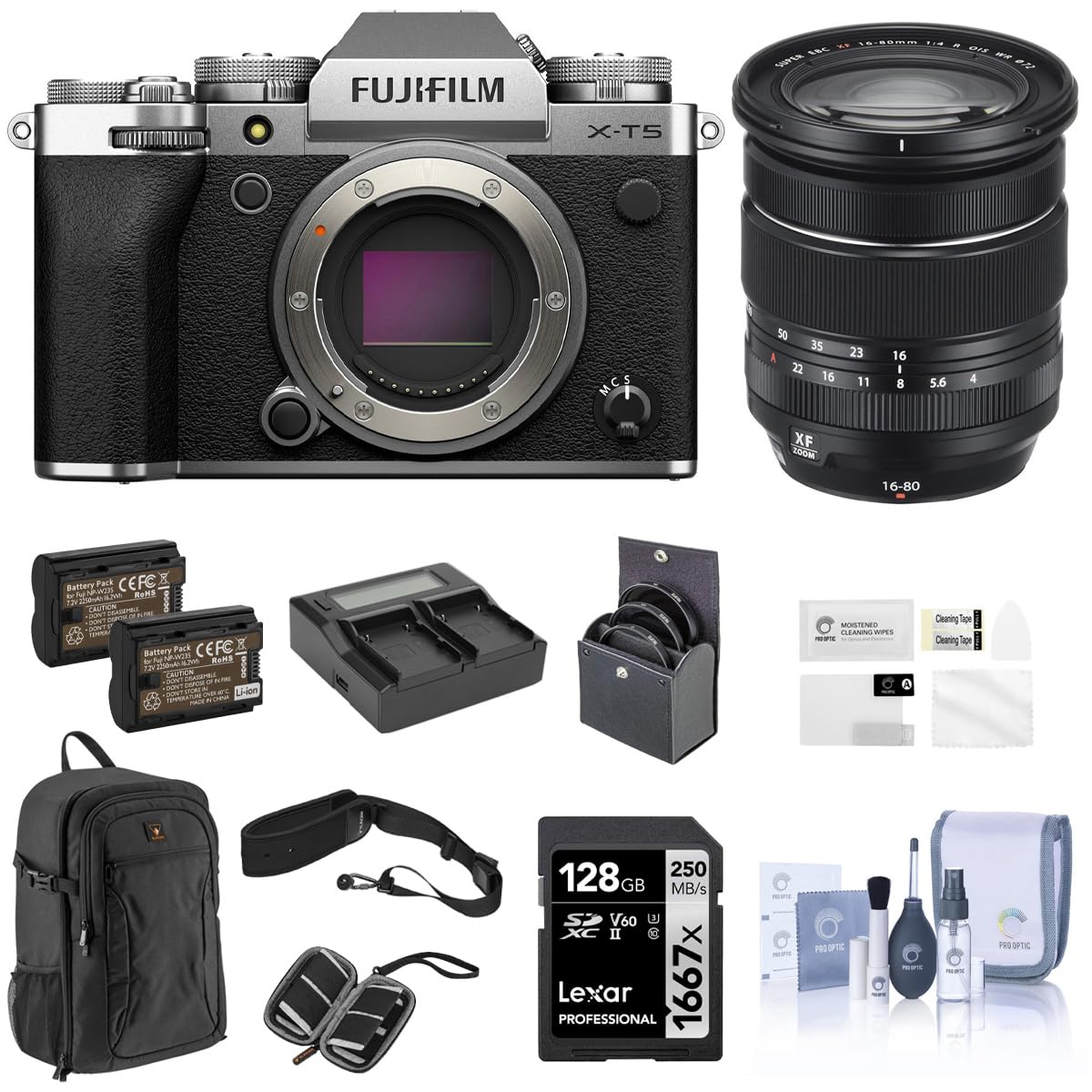 Amazon.com : Fujifilm X-T5 Mirrorless Camera, Silver with XF 16