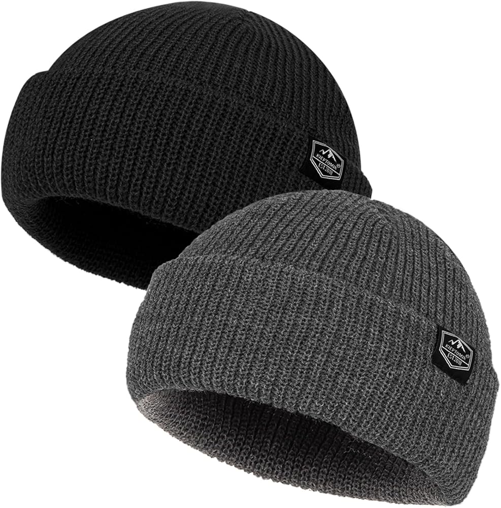Amazon.com: KIEPTOMIK Fisherman Beanie Roll-up Edge Trawler Beanie