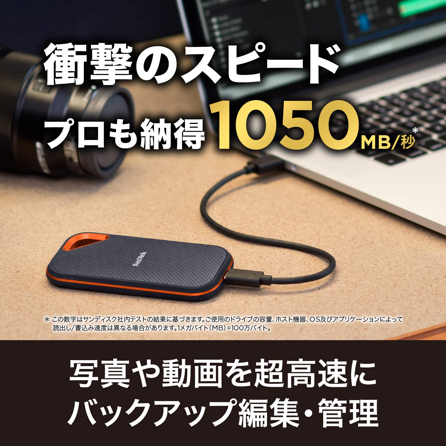 Amazon | SanDisk ポータブルSSD 1TB 最大1050MB/秒 【PS4 メーカー