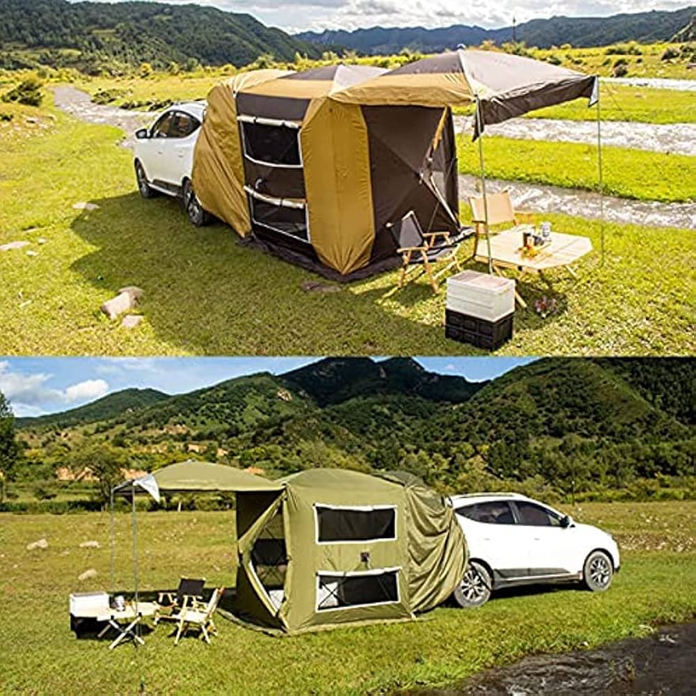 Amazon | カーサイドタープ 車 タープ サイド キャンプ トランクテント