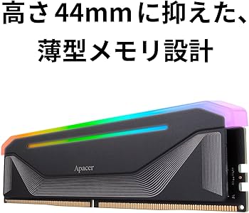 Amazon | Apacer DDR5-6000 デスクトップPC用メモリ 16GB×2枚 NOX RGB