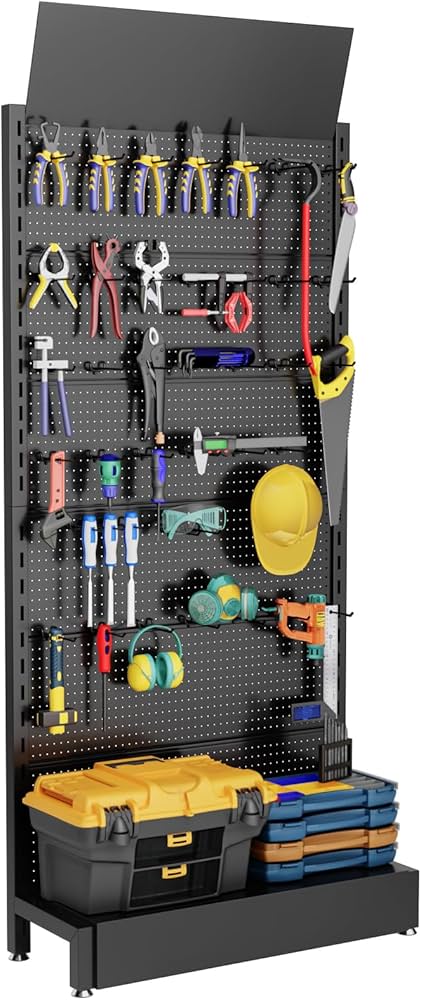 Amazon.co.jp: YASICA 店舗用陳列ラック 金属展示棚 パンチングボード