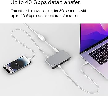 Belkin Connect Thunderbolt 4 Docking Station, 5-in-1 USB-C