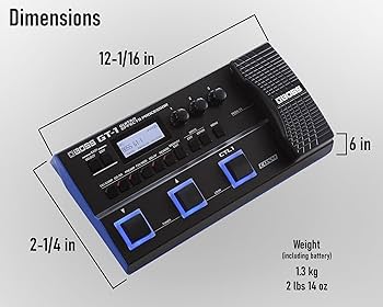 Amazon.com: BOSS GT-1 Guitar Effects Processor Bundle with Gearlux