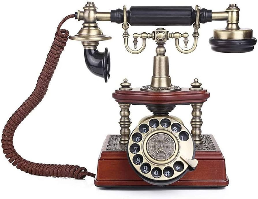 Amazon | 回転式ダイヤル付きレトロ電話古いレトロ電話固定電話