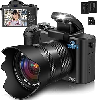 Amazon | YOODEE 8K WIFI デジタルカメラ スマホに送れるデジカメ 8800