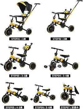 Amazon.co.jp: 2025 子供 三輪車 7in1 1歳 2歳-6歳 クリスマス 誕生日