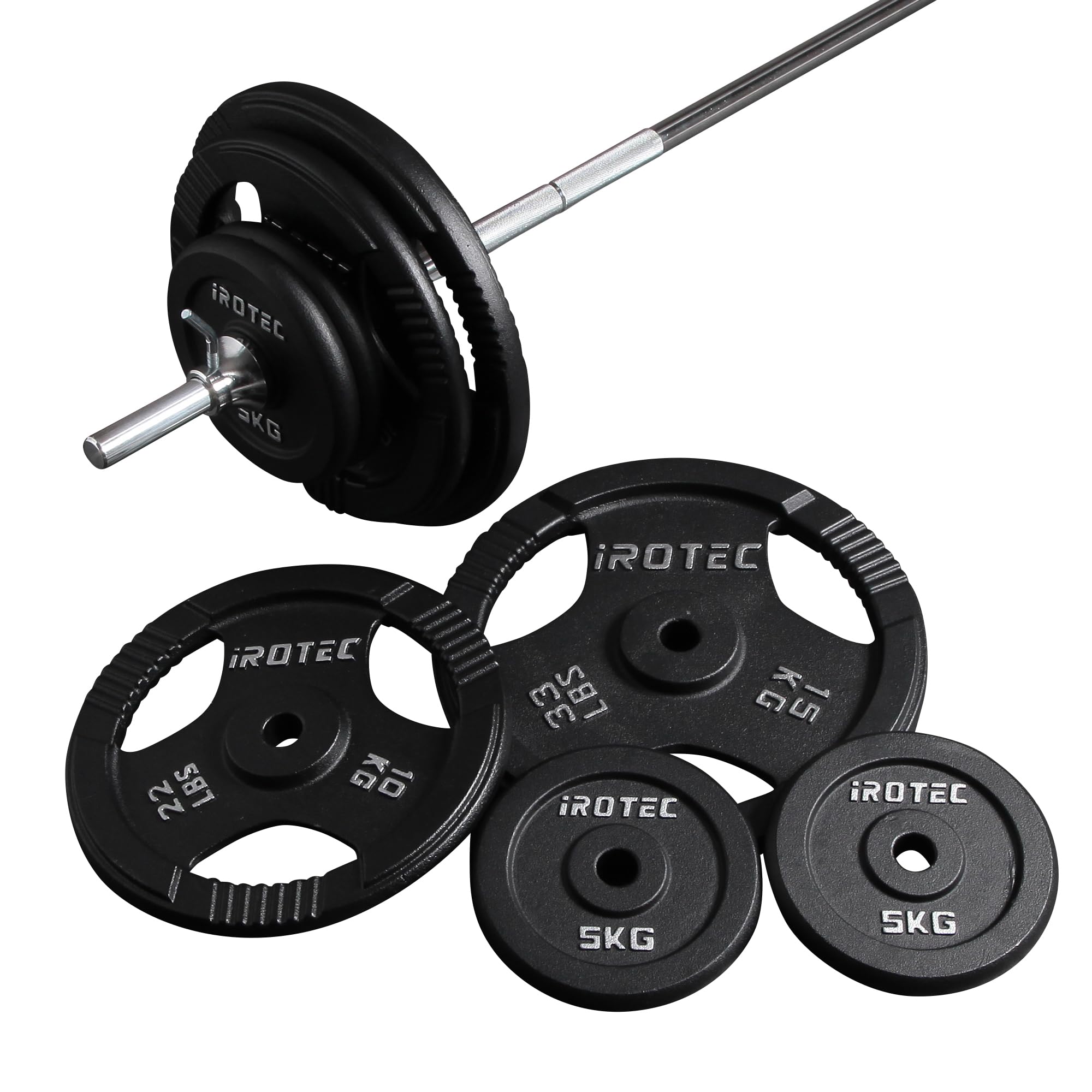 Amazon | IROTEC（アイロテック）アイアンバーベル80KGセット