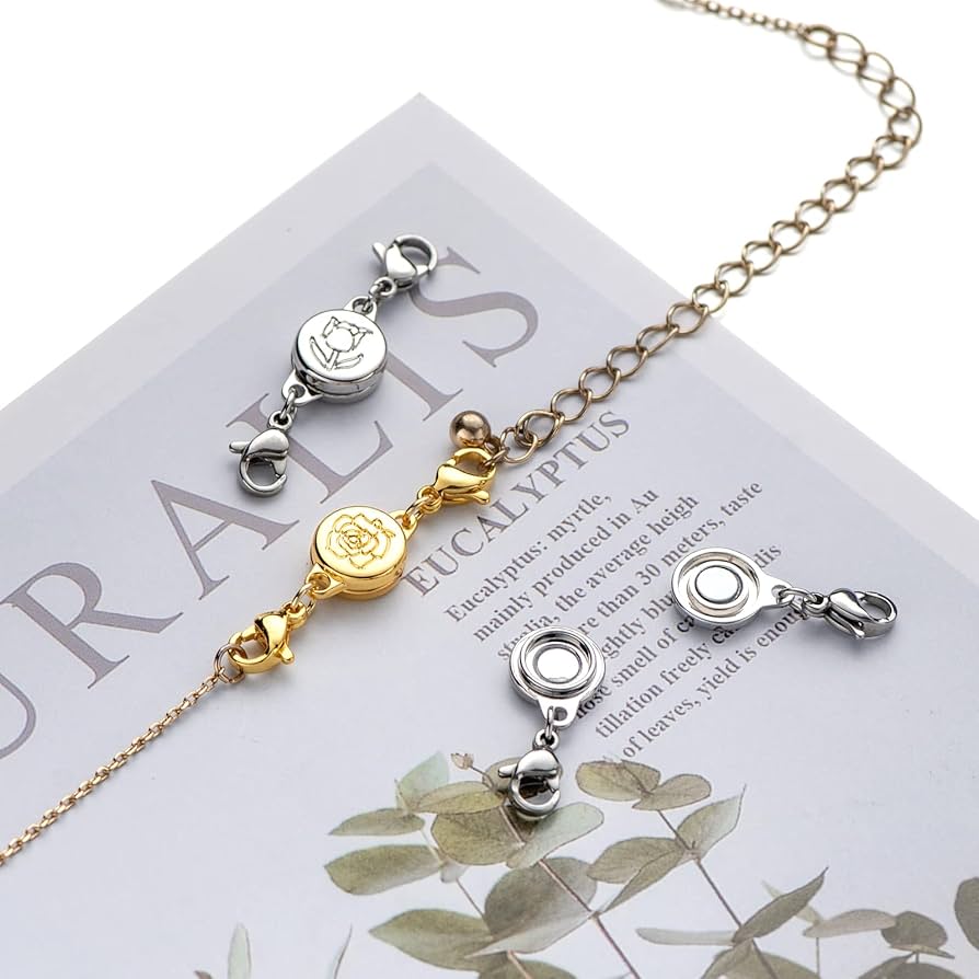 Amazon.com: Mizeer Magnetic Necklace Clasps and Closures Locking