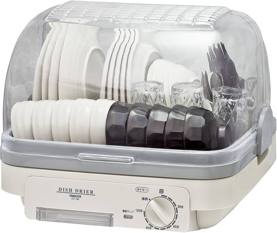 Amazon.co.jp: [山善] 食器乾燥器 大容量 (5人分) 120分 タイマー付き
