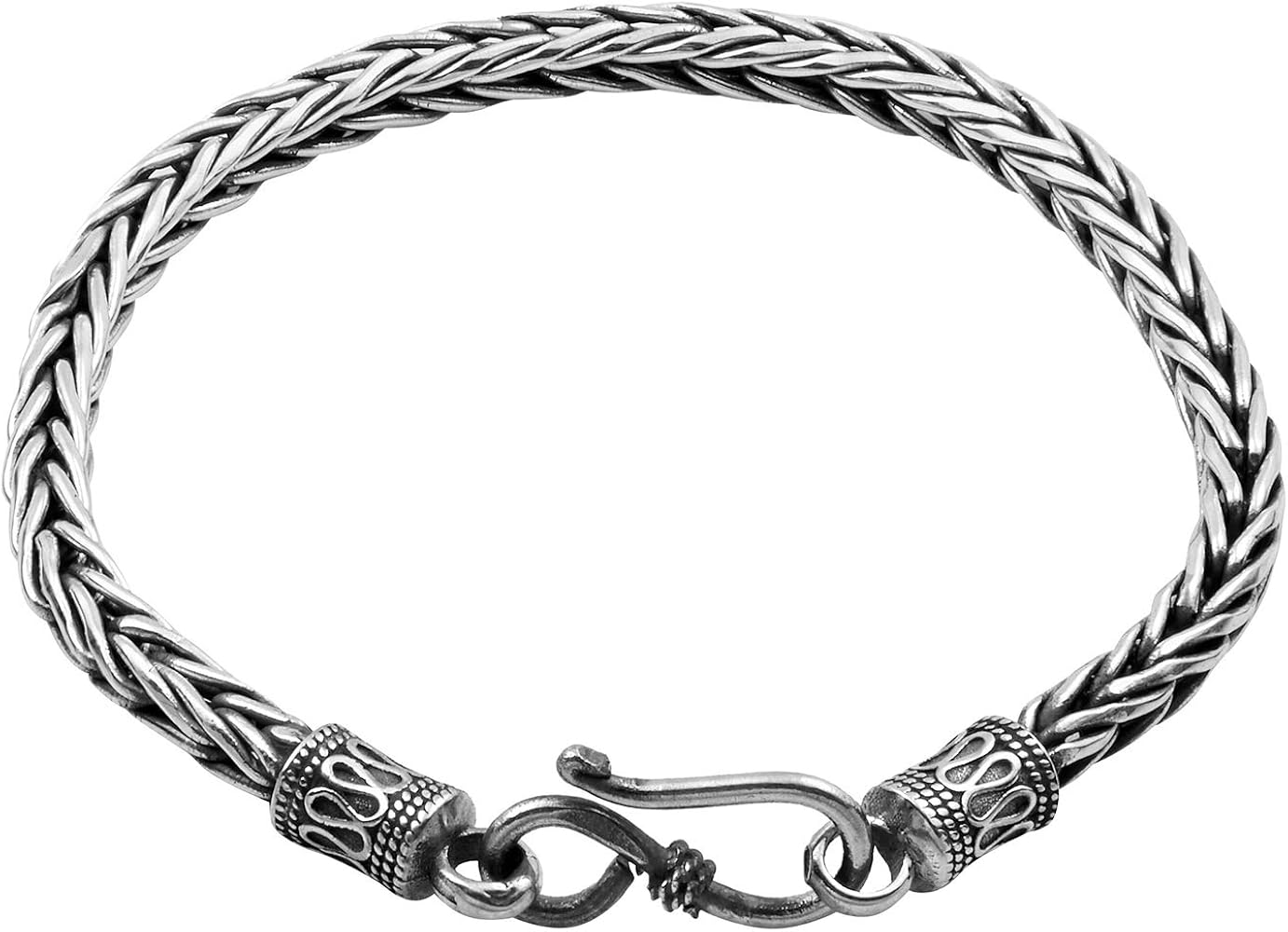 Amazon.com: Wellme Sterling Silver 3.5 mm Chain Bracelet Classic