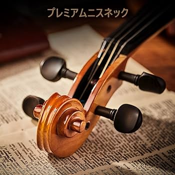 Amazon | Eastarバイオリン 4/4 単板 ソリッド 弓2本 初心者にも上級の