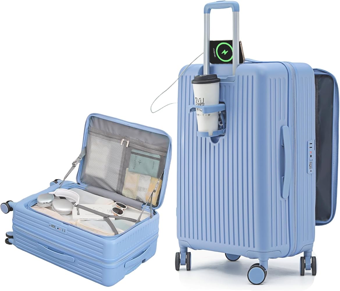 Amazon | [SupTrip] スーツケース キャリーケース 多機能 片開き 拡張