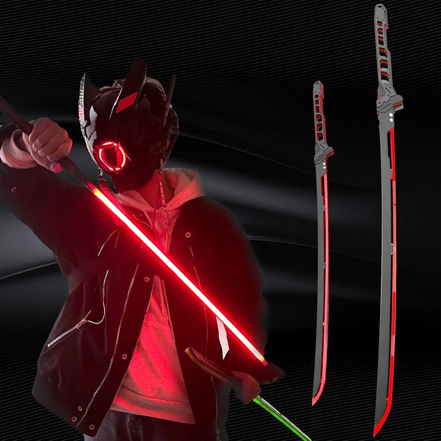 Amazon.co.jp: サイバーパンク コスプレ 武器 LED サイバー 武器 発光