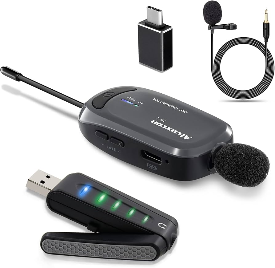 Amazon.co.jp: ワイヤレスマイク USB ピンマイク PC スマホ対応 UHF