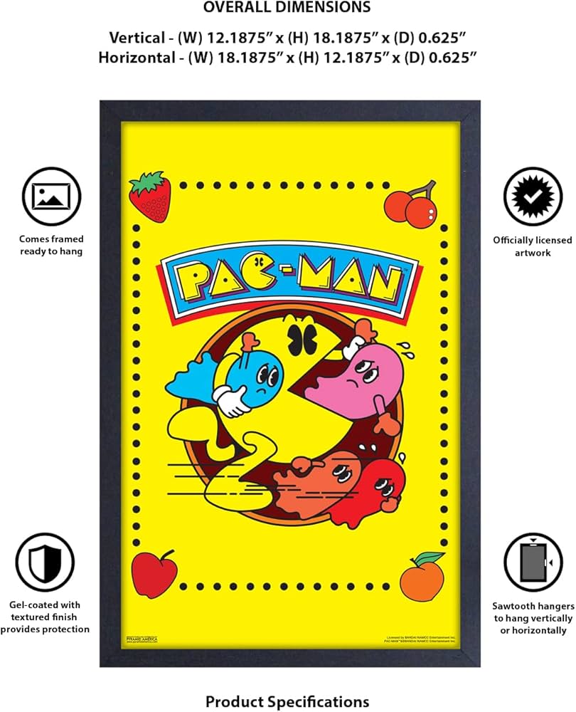Amazon.com: Pyramid America - Pacman Poster - Pac Man Ghosts
