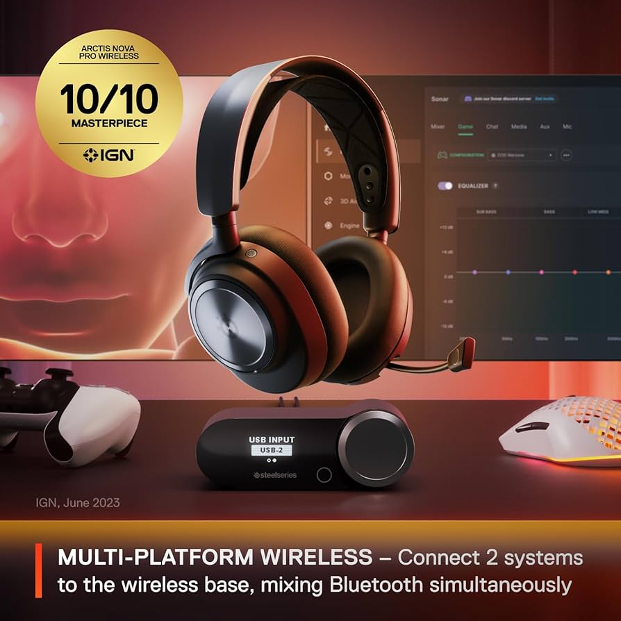Amazon.com: SteelSeries Arctis Nova Pro Wireless Multi-System