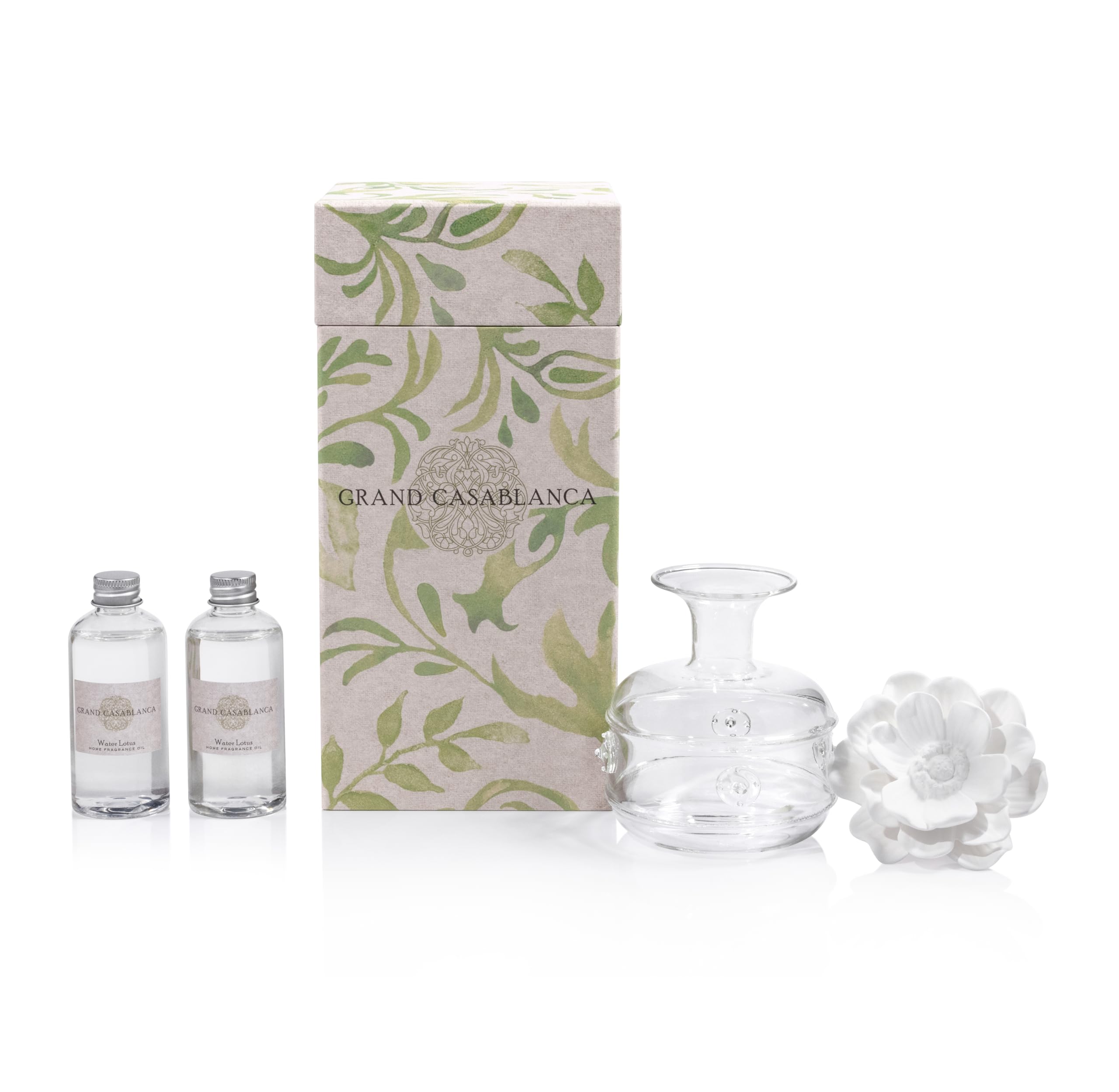 Amazon.com: Zodax Water Lotus Grand Casablanca Porcelain Diffuser