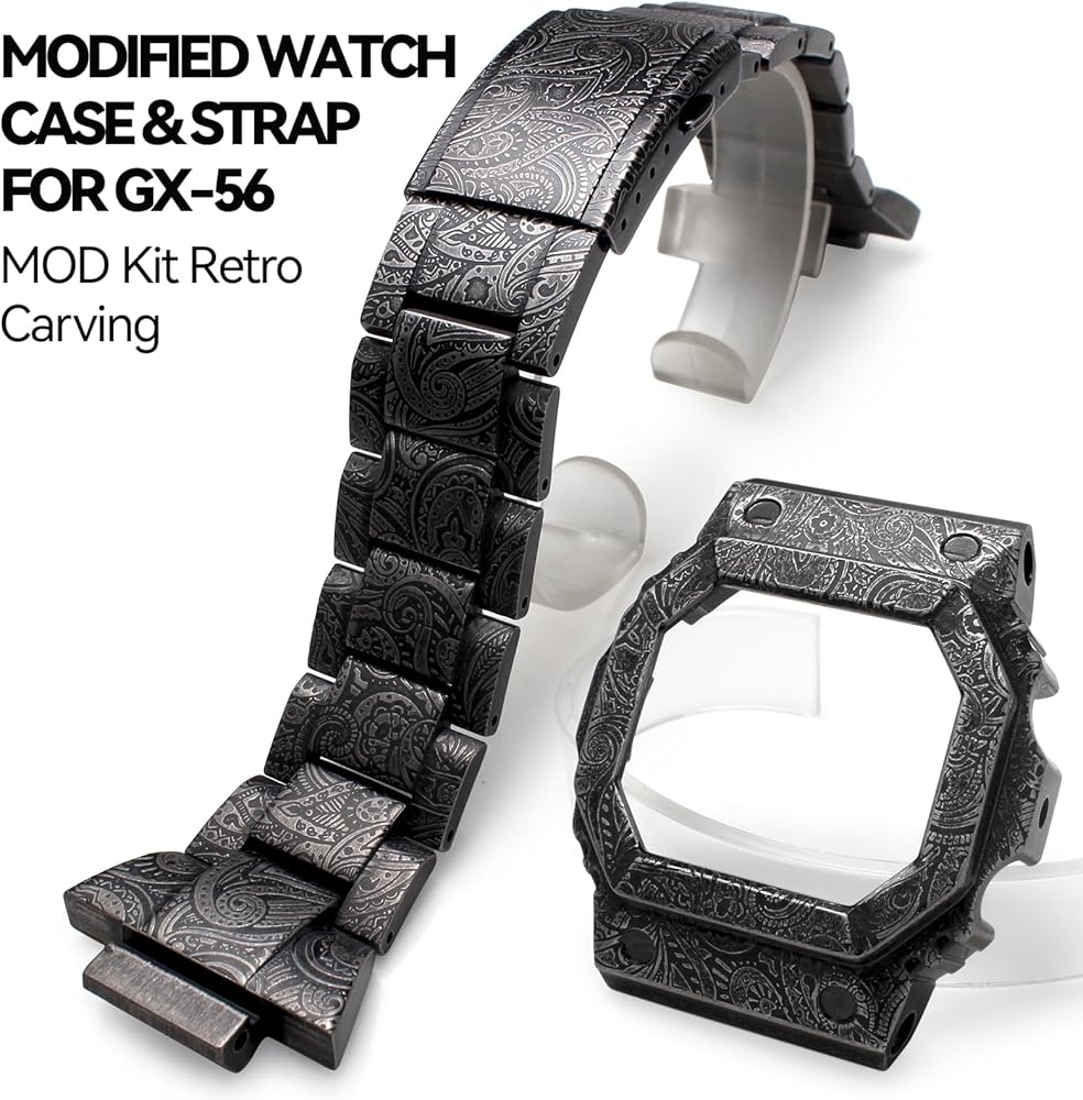 Amazon.co.jp: 腕時計ケース付きメタルウォッチバンド Casio対応