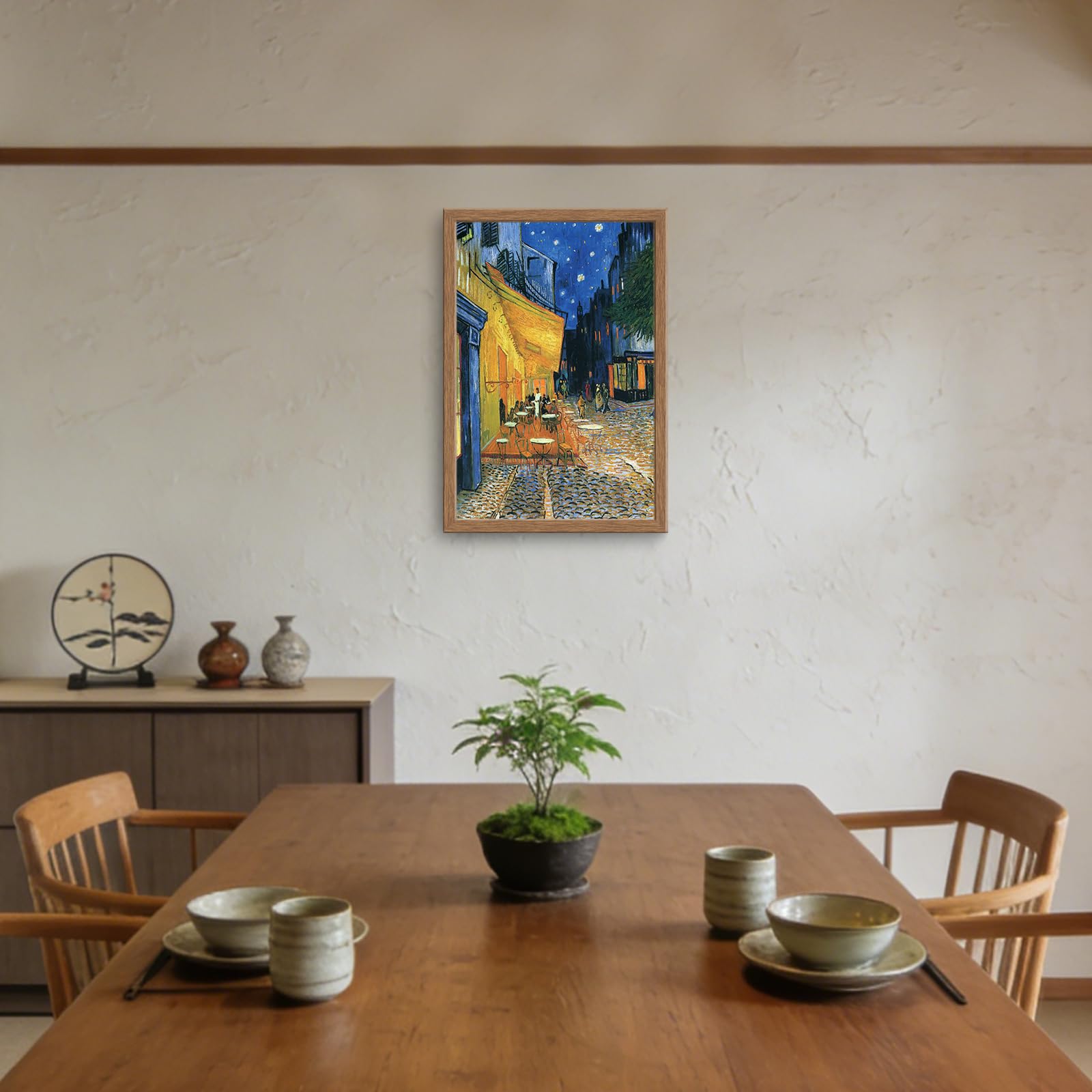Amazon.co.jp: 阪画屋 ゴッホ 「夜のカフェテラス」 アートパネル