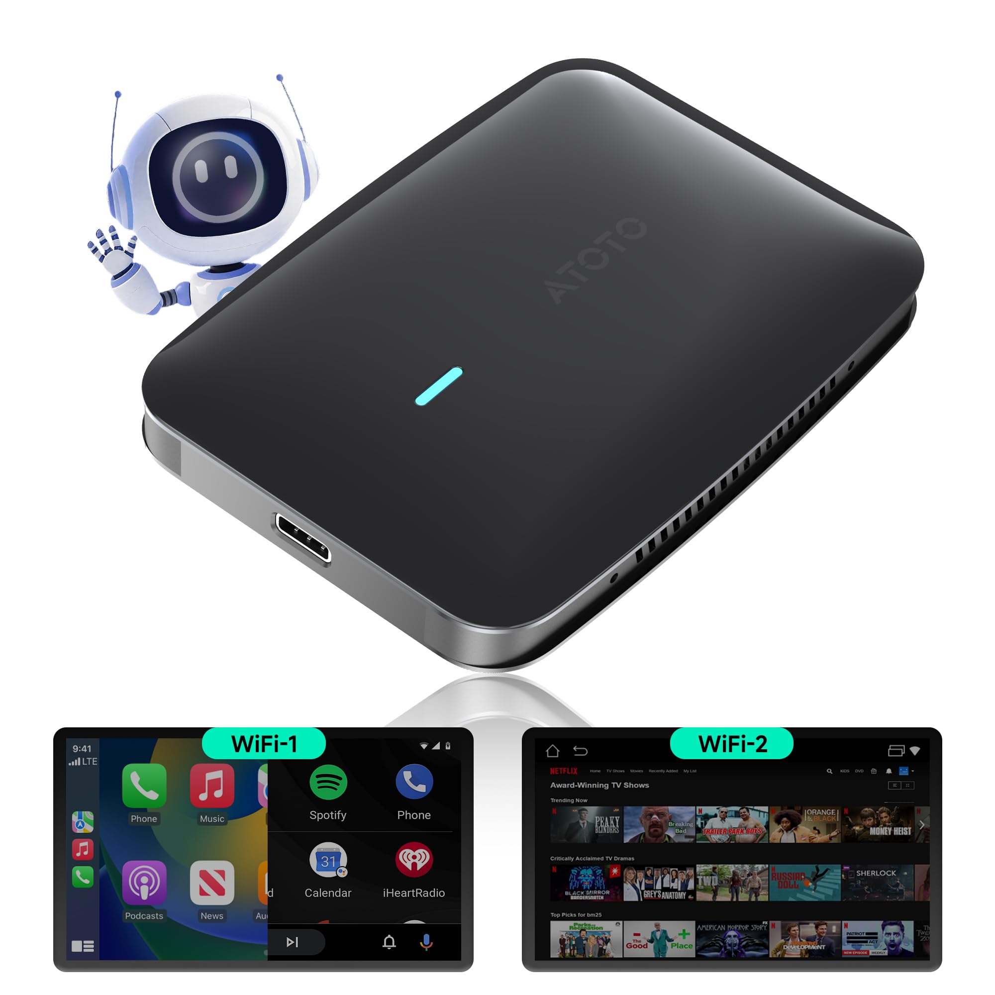 Amazon.co.jp: 【公式】CB4B AIボックス | 純正有線CarPlay&Android