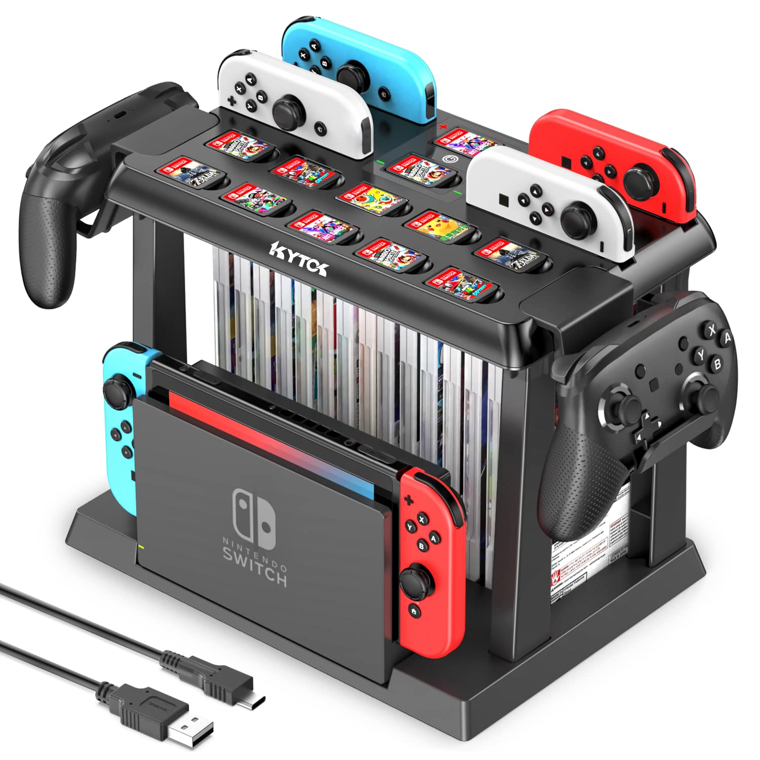 Amazon.co.jp: Switch 収納 スタンド Kytok Joy-Con充電 Switchドック