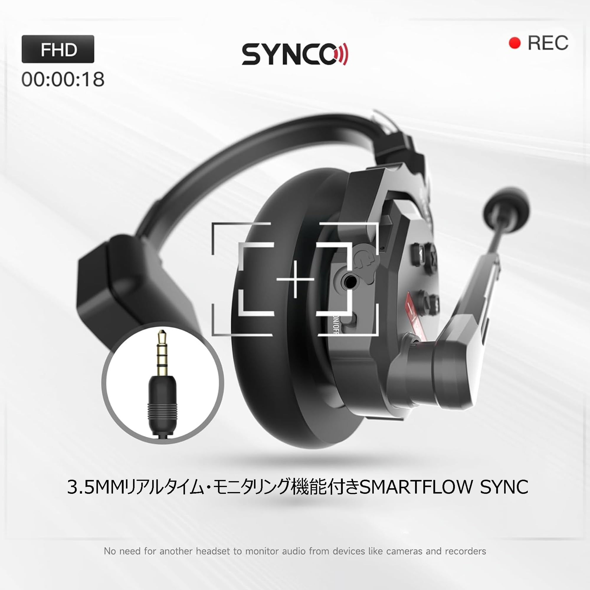 Amazon.co.jp: SYNCO XTALK X1 ワイヤレスインカムヘッドセット 3.5mm