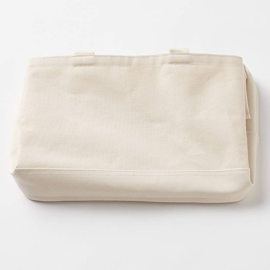 Amazon.co.jp: 無印良品 持ち手付帆布長方形バスケット・大 約幅37