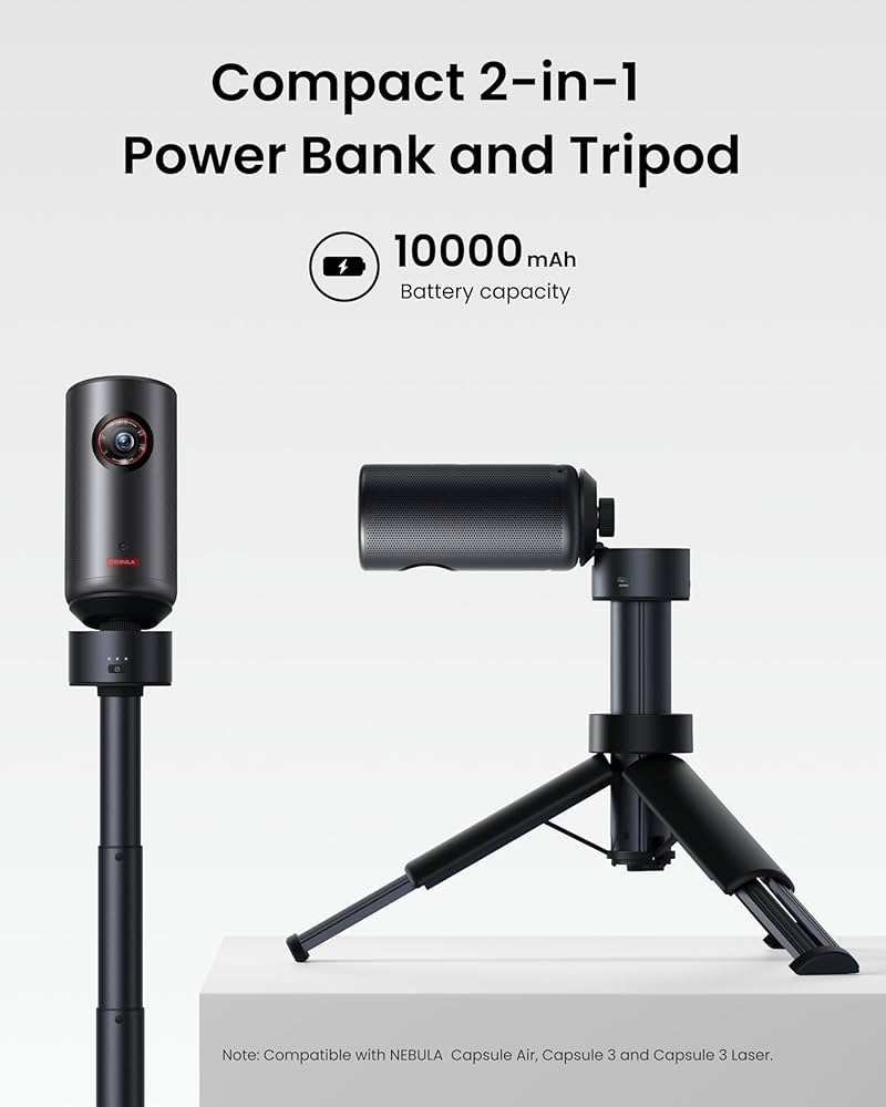 Amazon.com : NEBULA Capsule Power Bank Tripod, Up to 2H Built-in