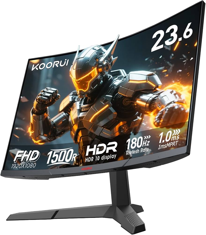 Amazon.co.jp: KOORUI ゲーミングモニター 湾曲 モニター 24インチ