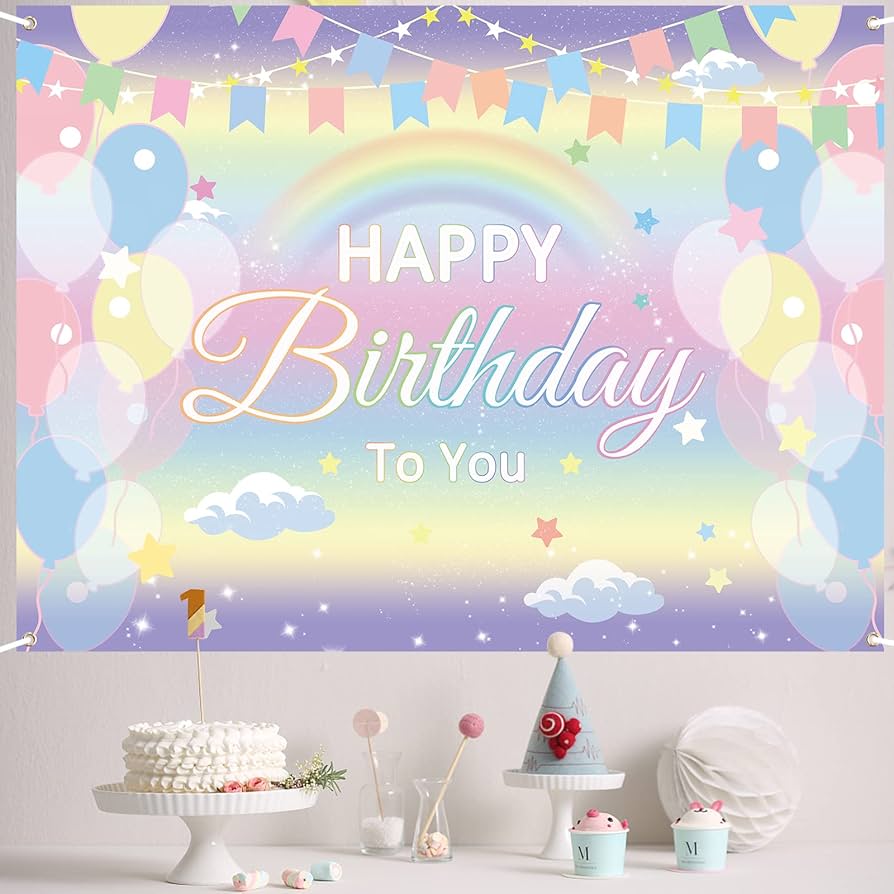 Amazon.co.jp: Paready バースデー タペストリー 誕生日 飾り付け